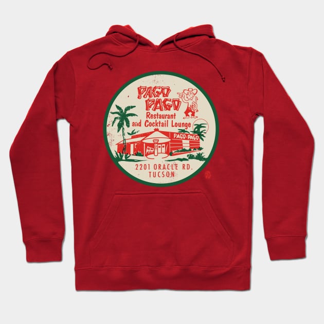 Vintage Pag Pago Restaurant and Cocktail Lounge Tucson Hoodie by StudioPM71